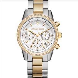 Michael Kors Two-toned Silver Gold Watch